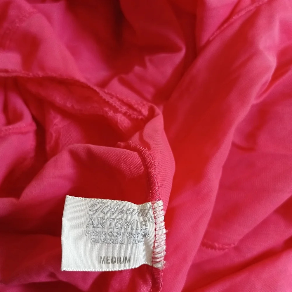 Vintage Gossard Artemis Orange Pink 2pc Ladies Nightgown Robe Set Sz Medium - Picture 7 of 14